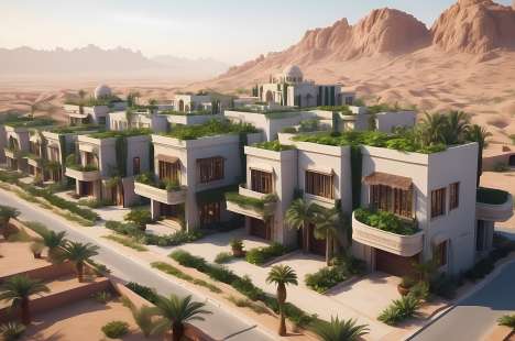 arid region green roofs